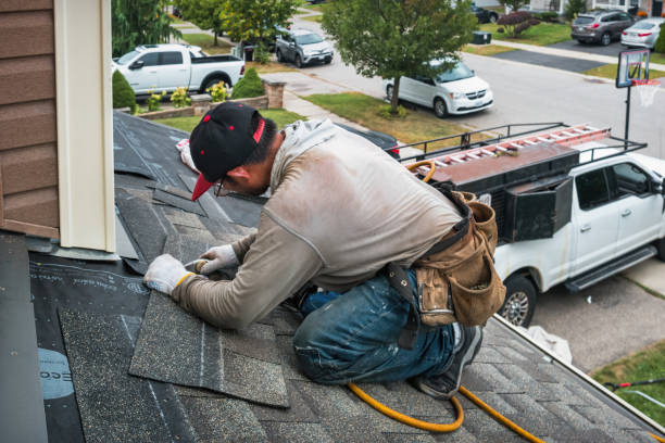 Professional Storm Damage Roof Repair technician working in Inverness, CA